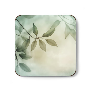 Elegant Botanical Hardboard Coaster Set