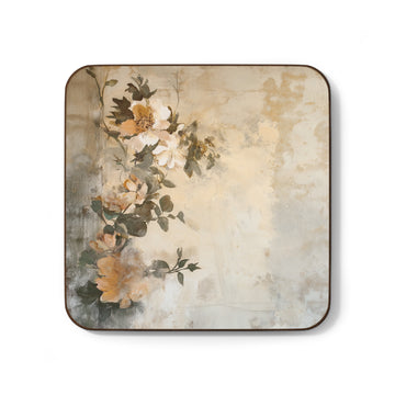 Elegant Floral Design Coaster Set