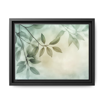 Framed Leafy Art Canvas